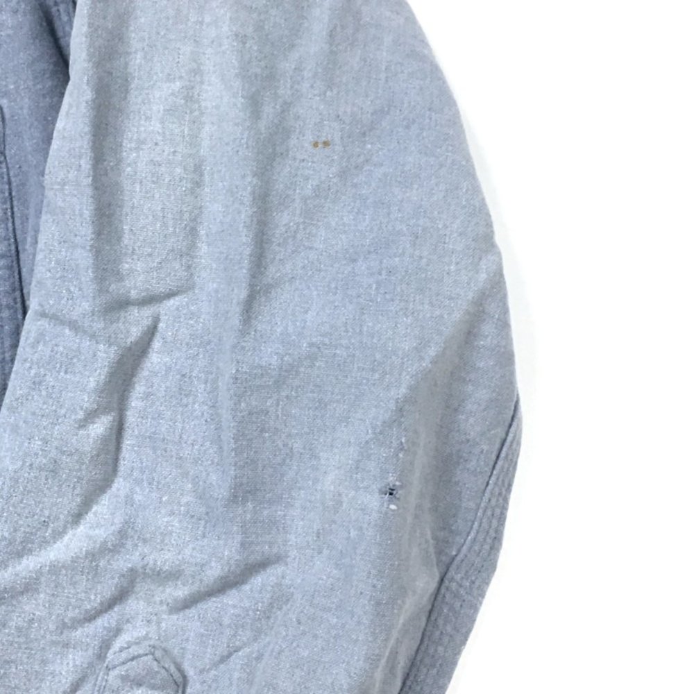Distressed Carhartt Light Blue Flannel Shirt - Picture 4 of 6